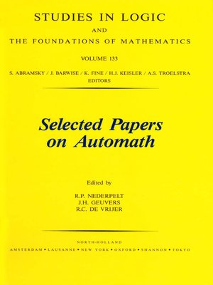 cover image of Selected Papers on Automath